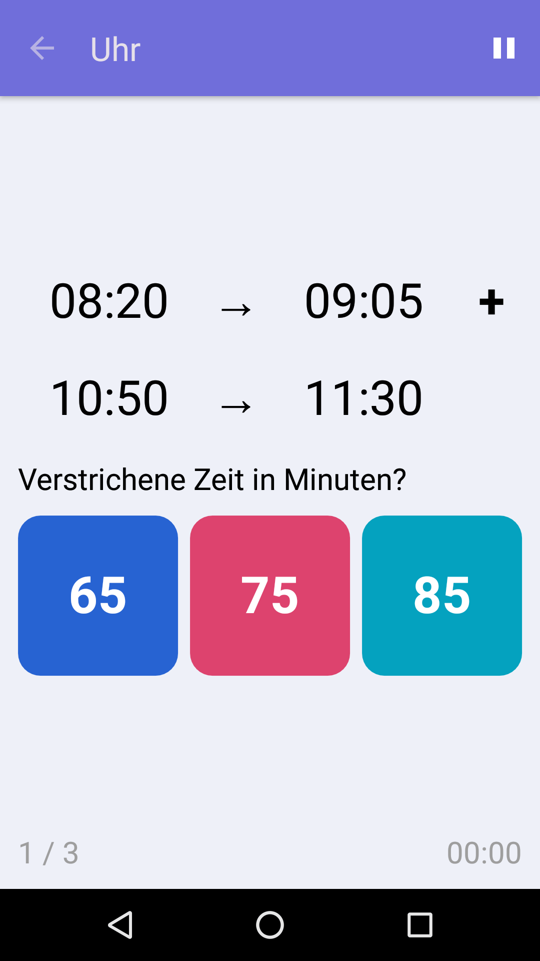 Uhr : Kostenloses Mathespiel für iPhone und Android