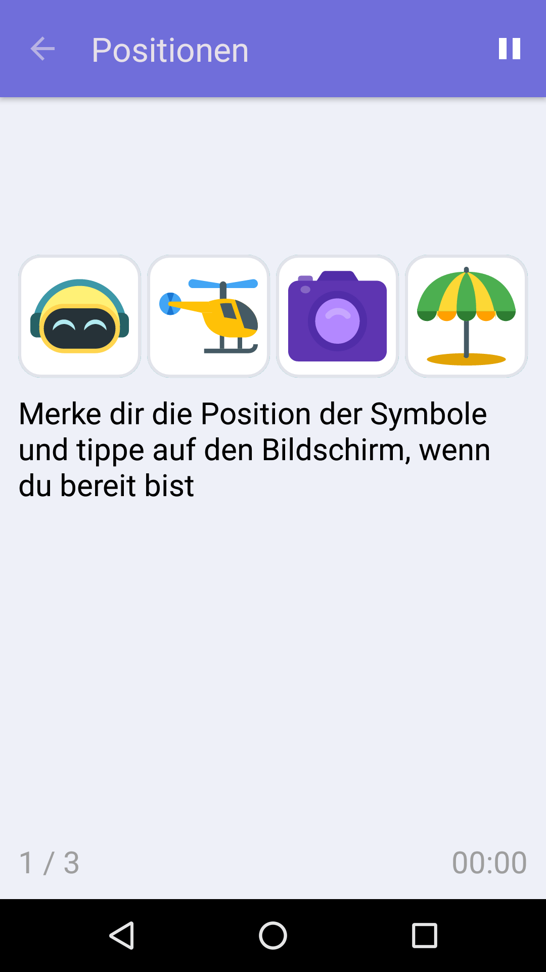 Positionen : Kostenloses Gedächtnisspiel für iPhone und Android