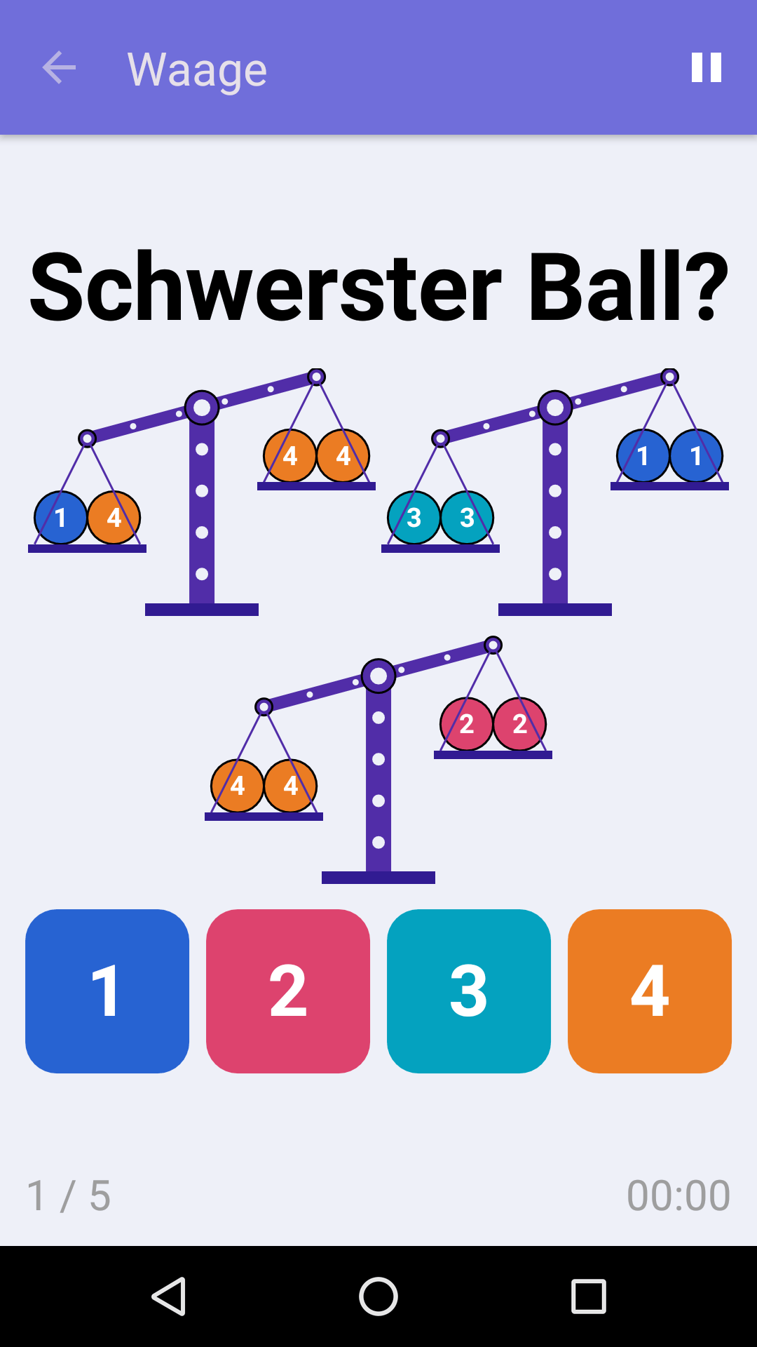 Waage : Kostenloses Spiel zum logischen Denken für iPhone und Android