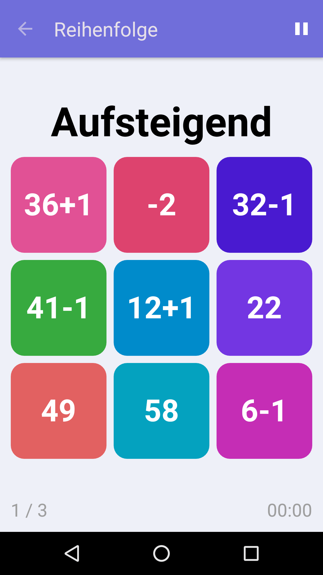 Reihenfolge : Kostenloses Konzentrationsspiel für iPhone und Android