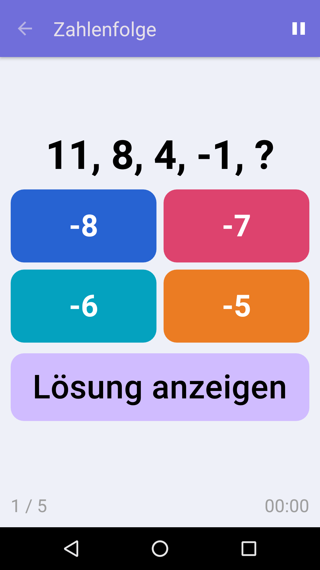 Zahlenfolge : Kostenloses Spiel zum logischen Denken für iPhone und Android