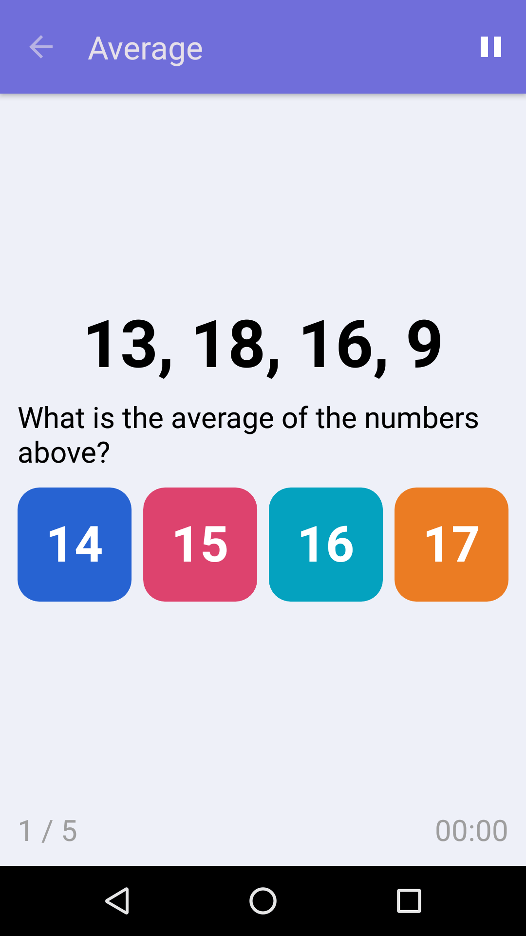 Average : Free Math Game for iPhone & Android