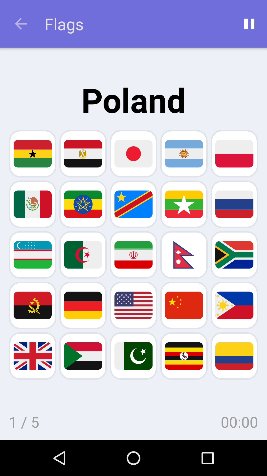 Flags : Free Focus Game for iPhone & Android