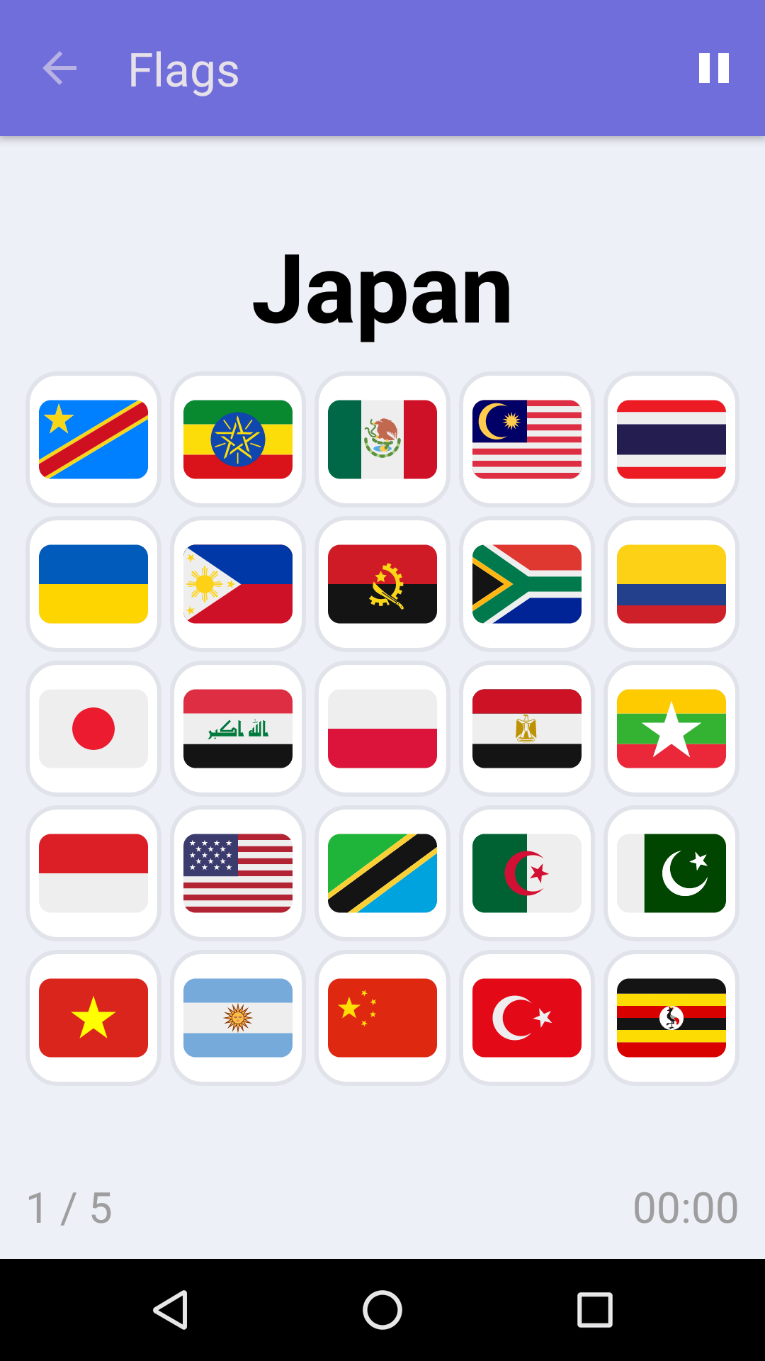 Flags : Free Focus Game for iPhone & Android