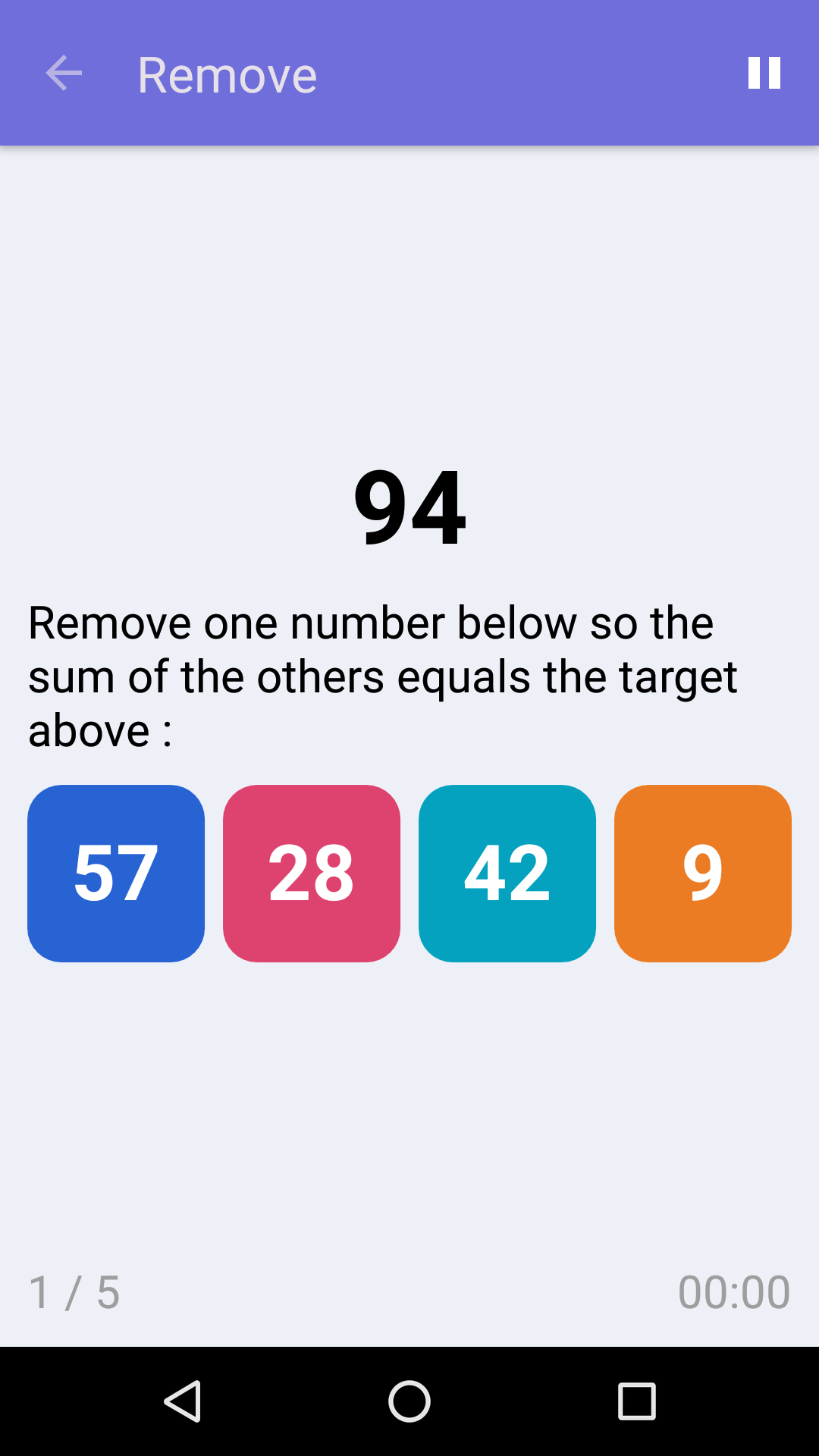 Remove : Free Math Game for iPhone & Android