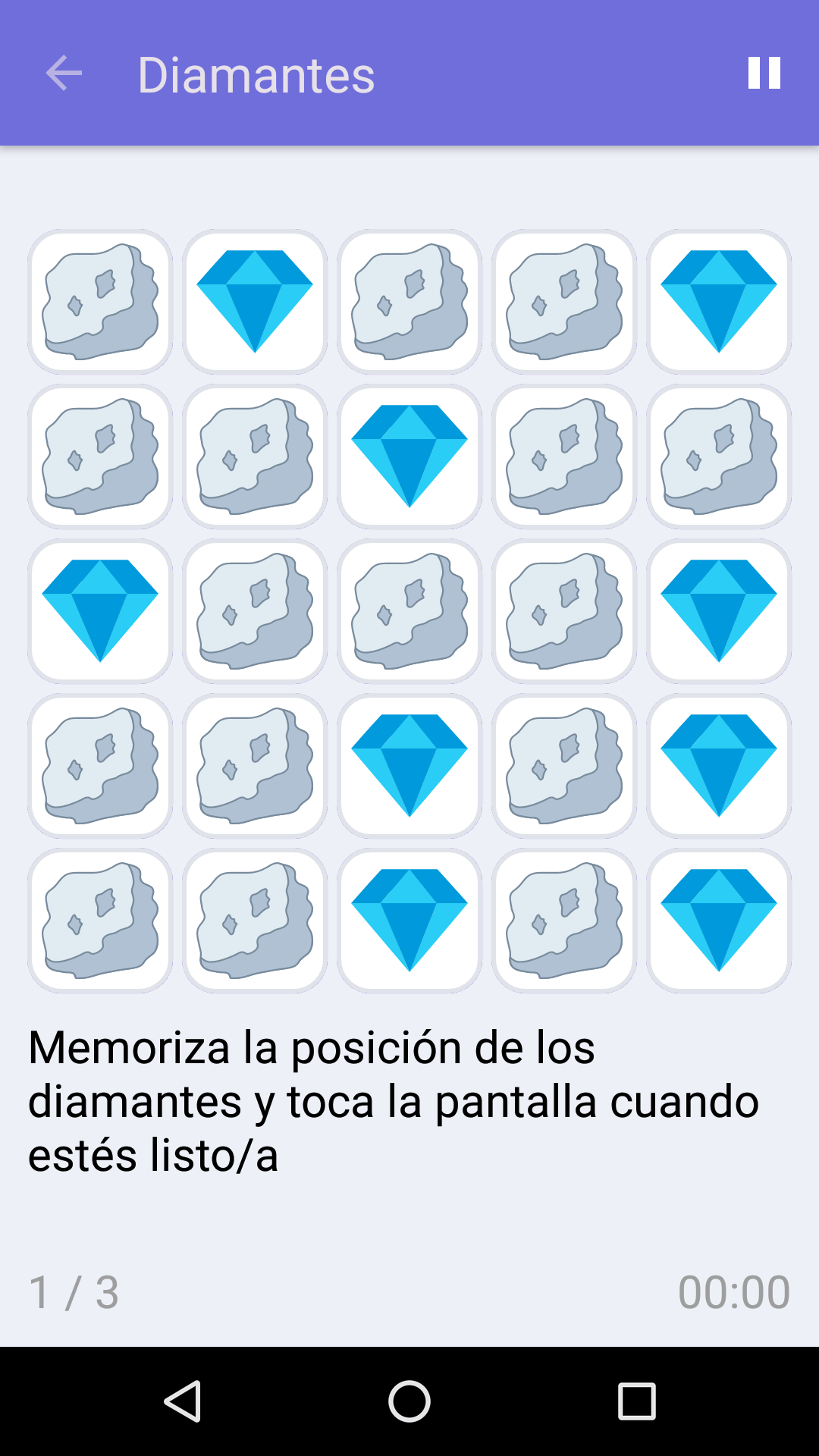 Diamantes : Juego de memoria gratuito para iPhone y Android