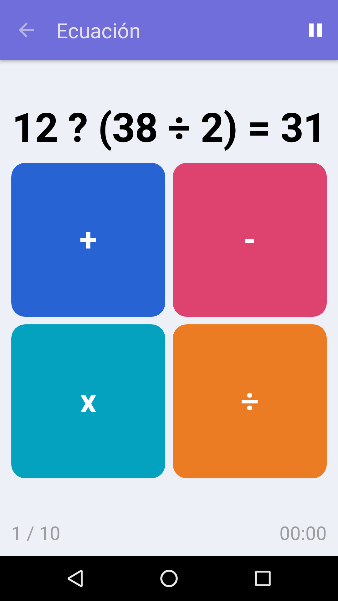 Ecuación : Juego de matemáticas gratuito para iPhone y Android