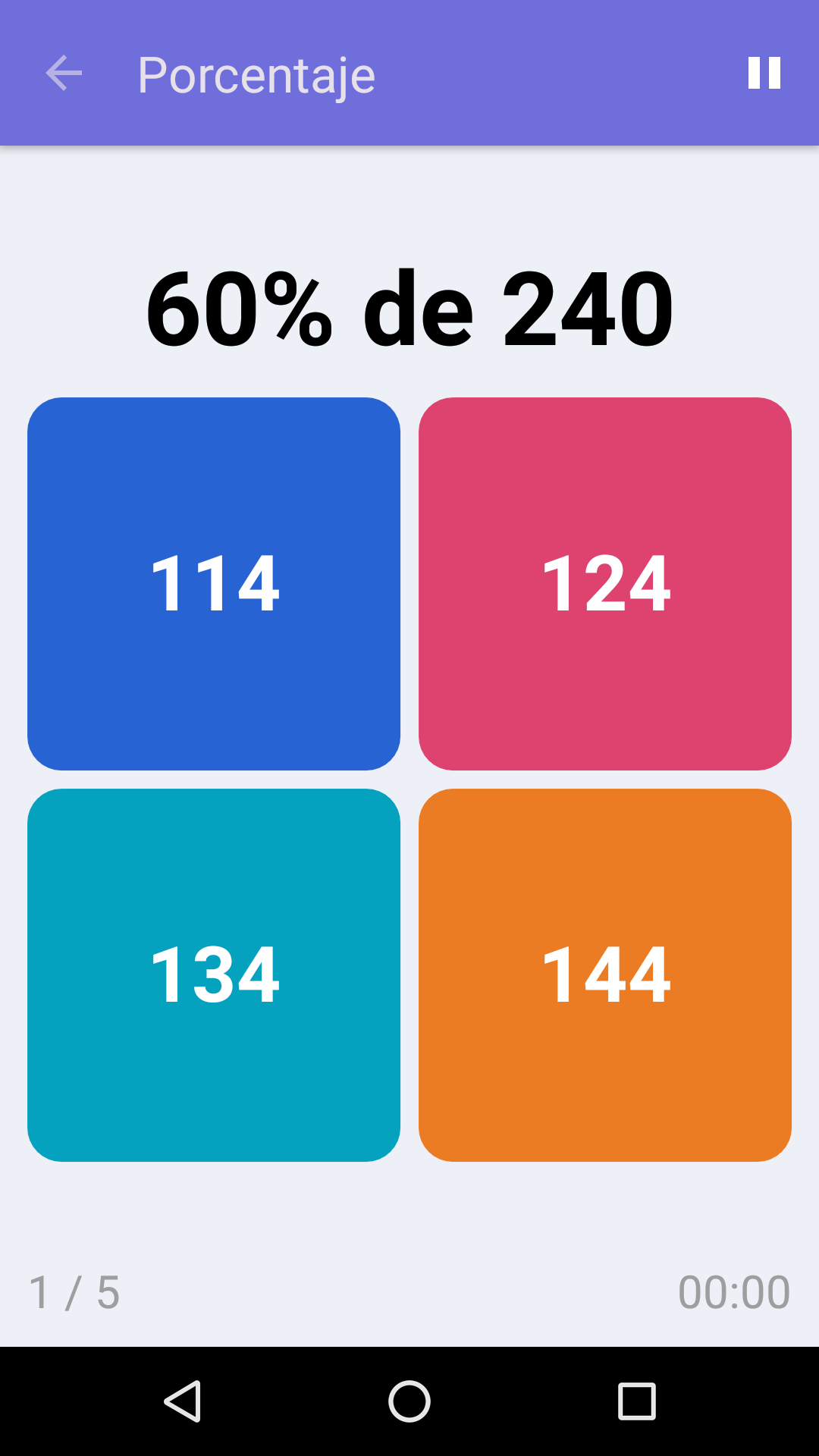 Porcentaje : Juego de matemáticas gratuito para iPhone y Android