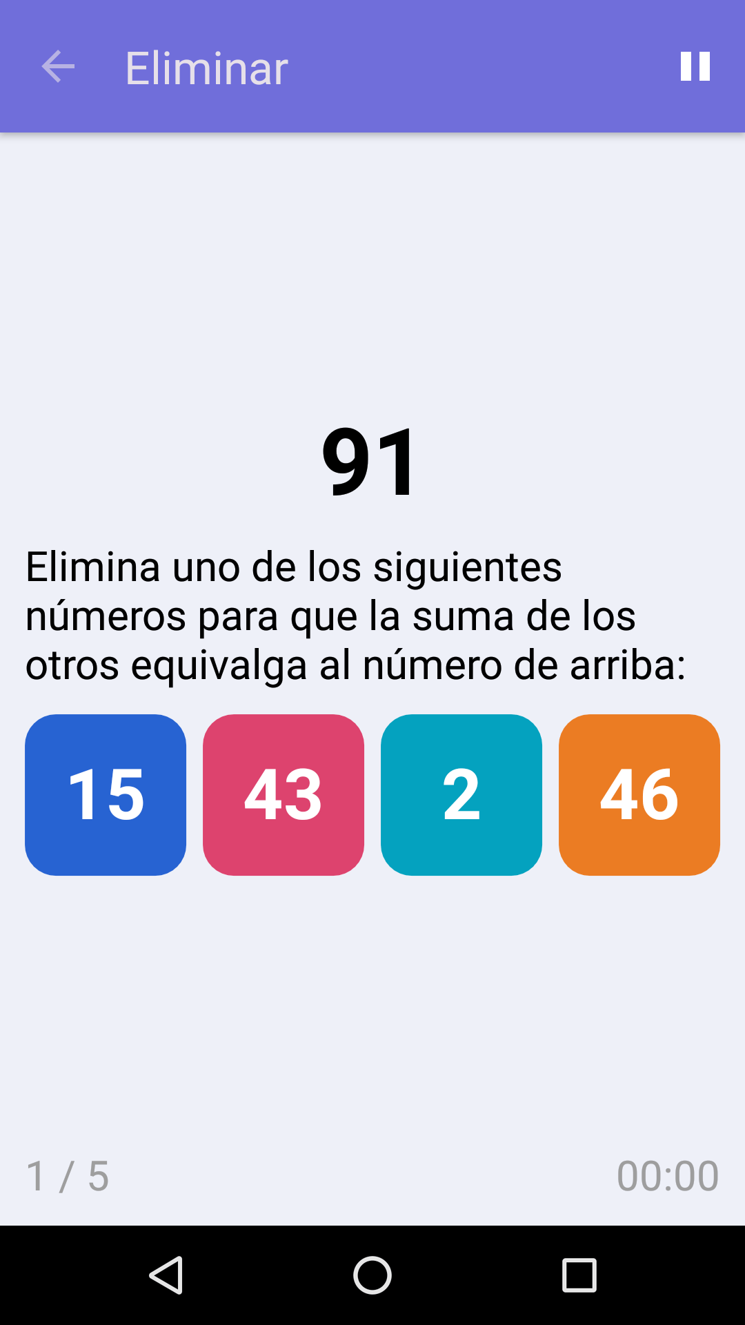 Eliminar : Juego de matemáticas gratuito para iPhone y Android