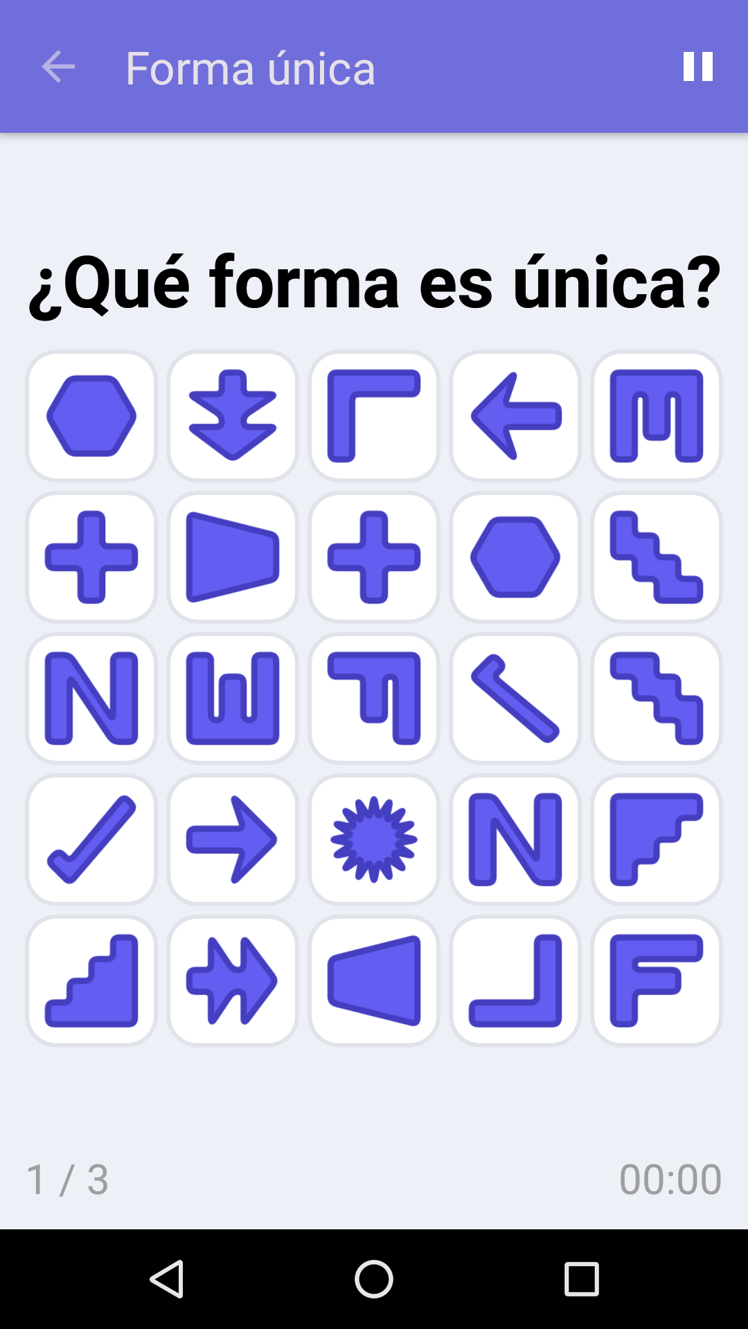 Forma única : Juego de concentración gratuito para iPhone y Android