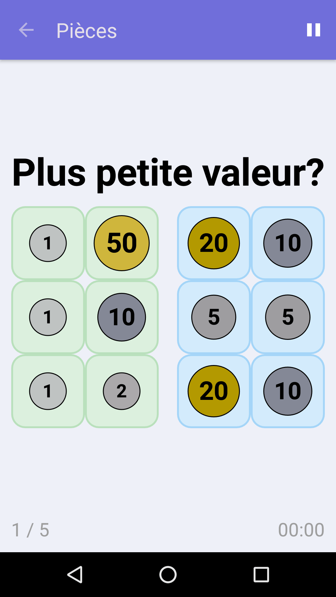 Pièces : Jeu de math gratuit pour iPhone & Android