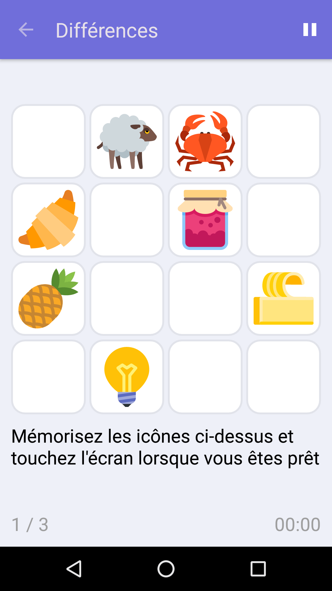 Différences : Jeu de mémoire gratuit pour iPhone & Android