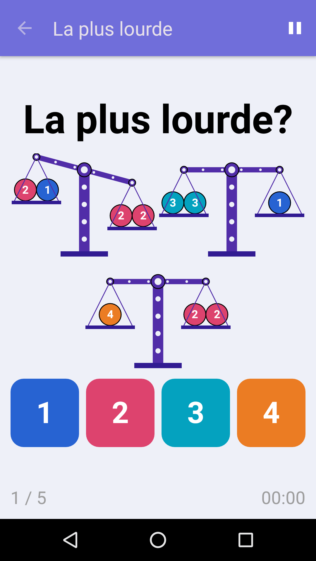 La plus lourde : Jeu de logique gratuit pour iPhone & Android