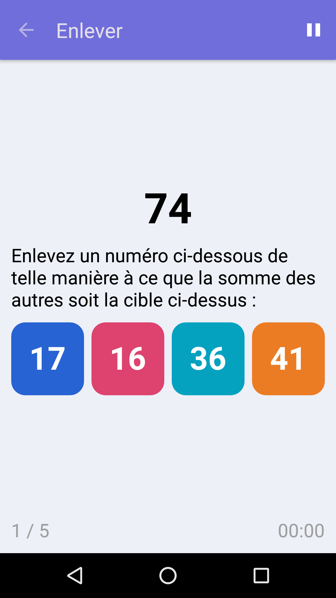 Enlever : Jeu de math gratuit pour iPhone & Android