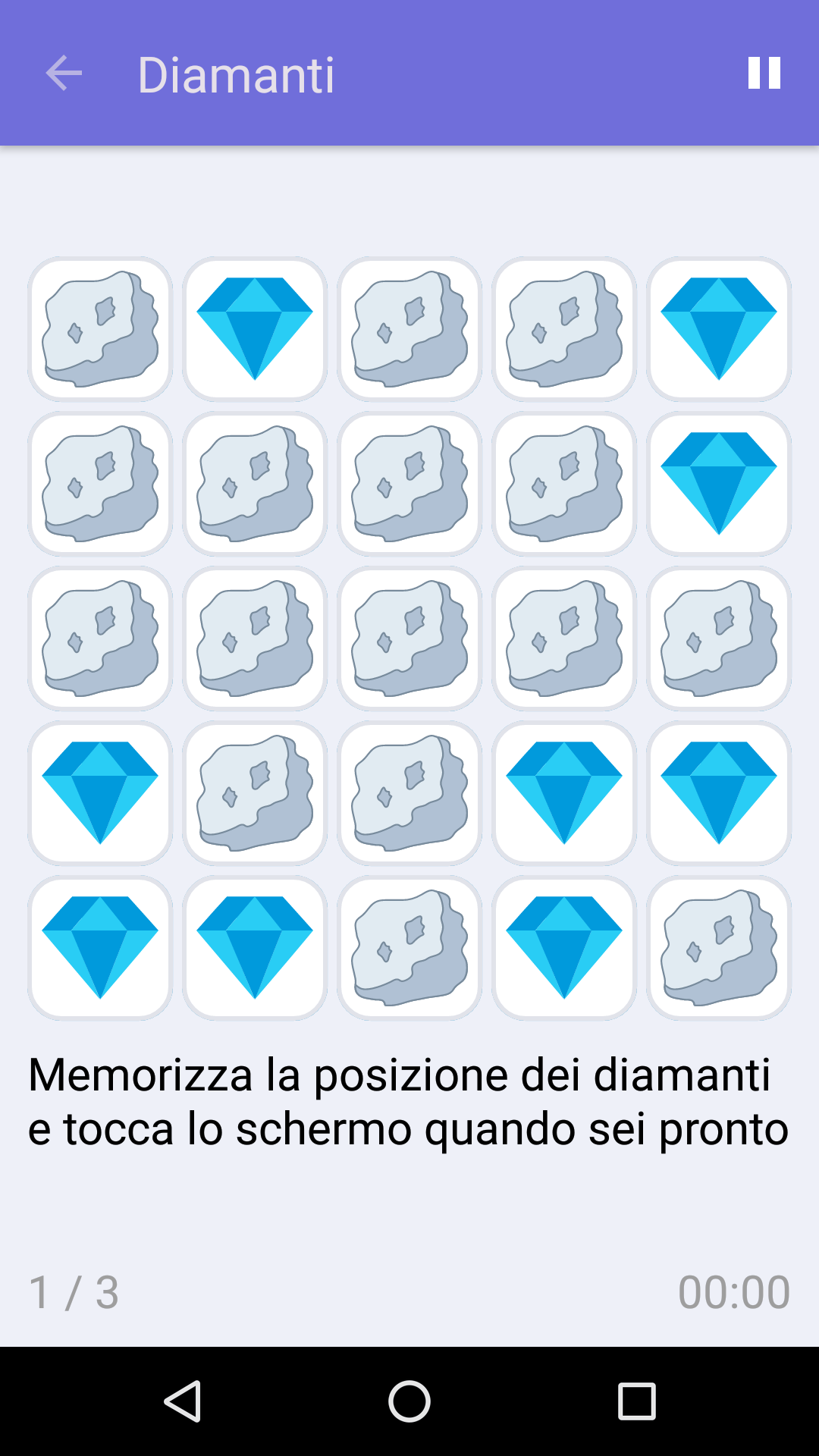 Diamanti : Gioco di memoria gratuito per iPhone e Android