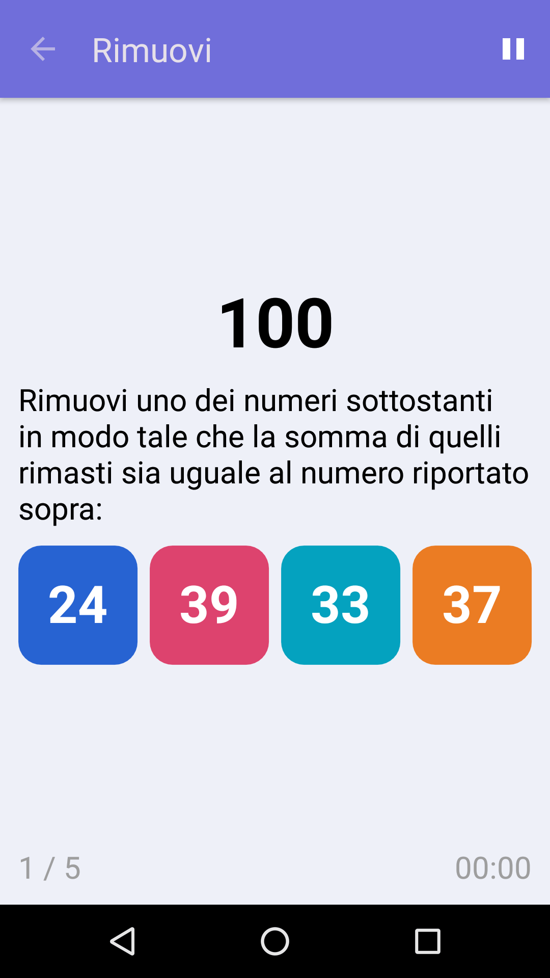 Rimuovi : Gioco di matematica gratuito per iPhone e Android