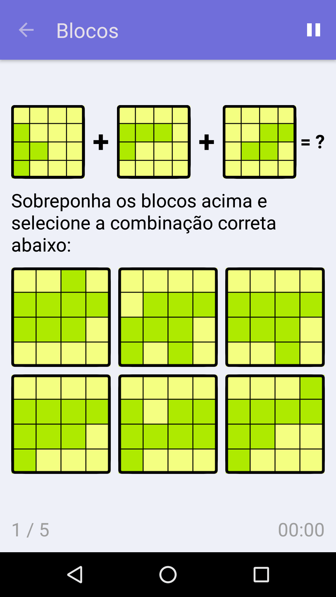 Blocos : Jogo gratuito para testar a sua lógica, para iPhone e Android