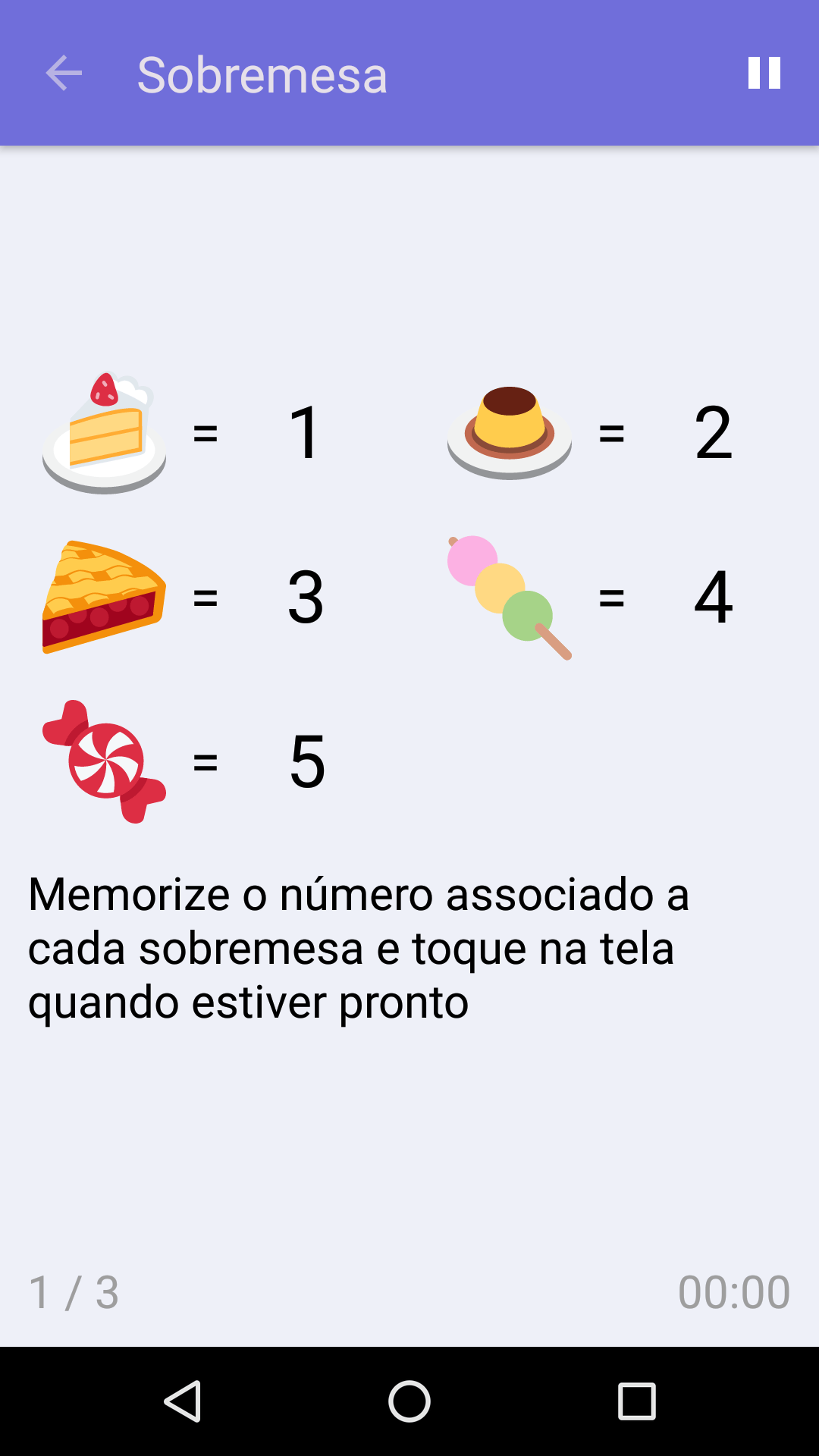 Sobremesa : Jogo gratuito para testar a sua memória, para iPhone e Android