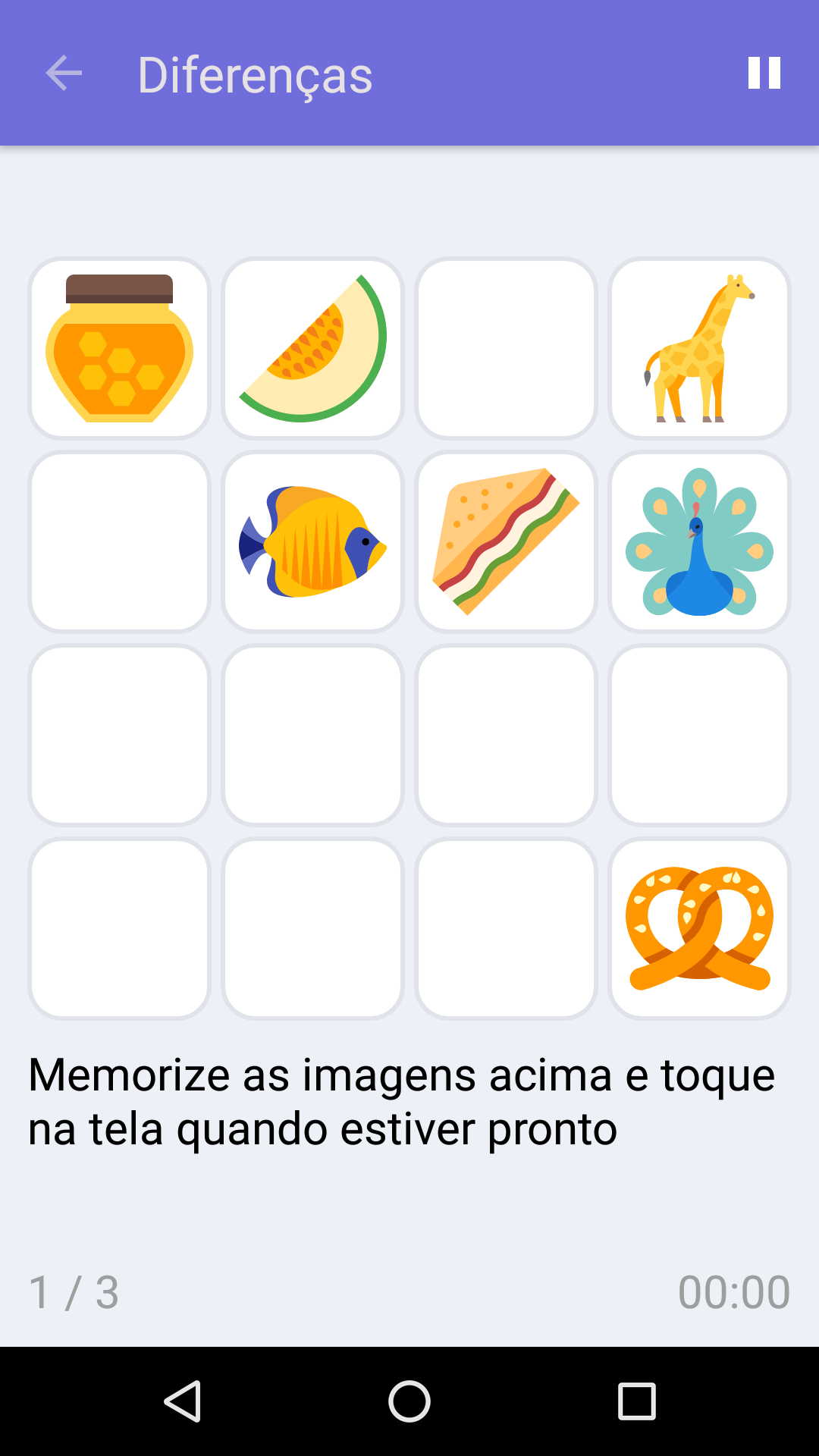 Diferenças : Jogo gratuito para testar a sua memória, para iPhone e Android