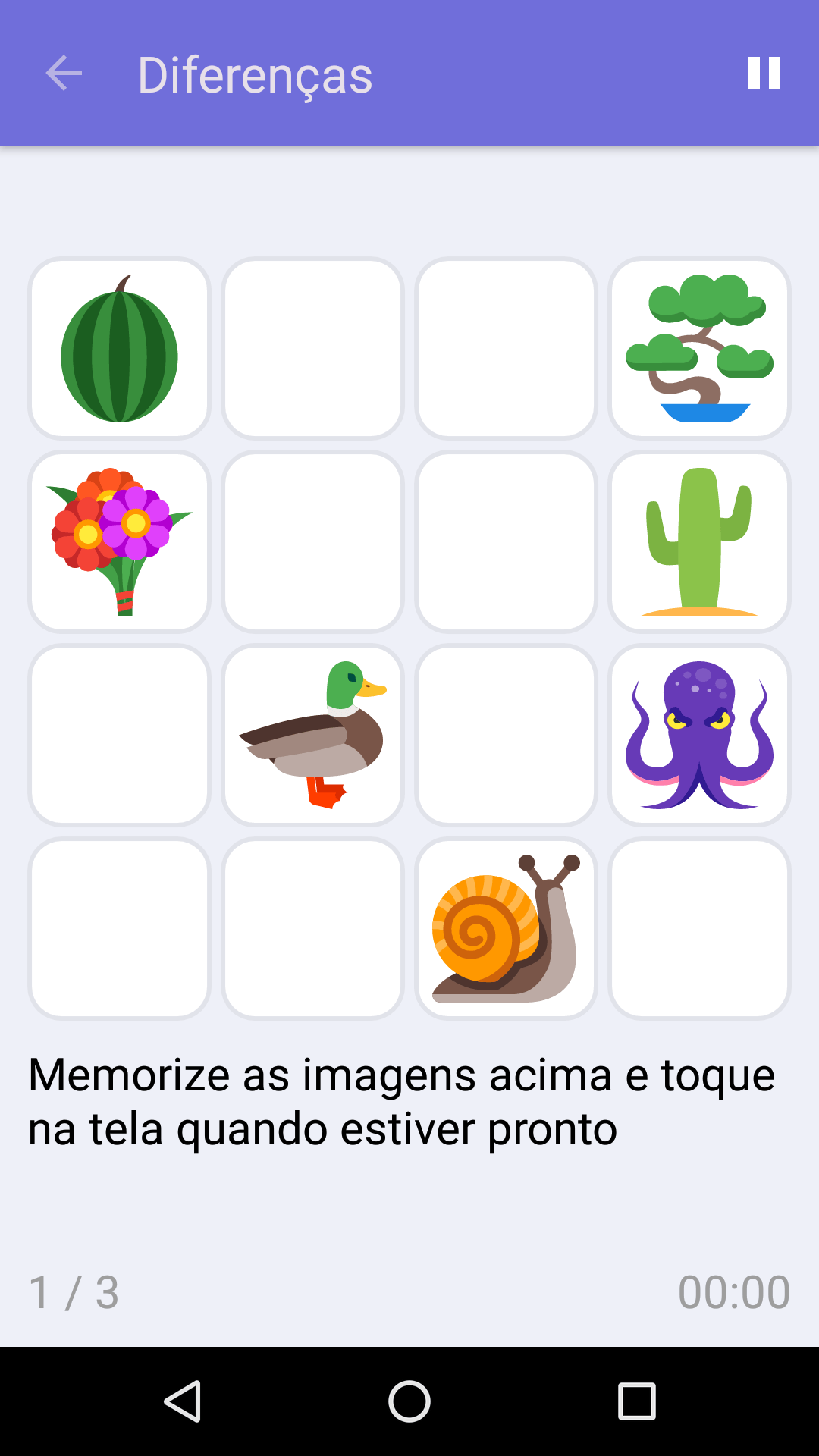 Diferenças : Jogo gratuito para testar a sua memória, para iPhone e Android