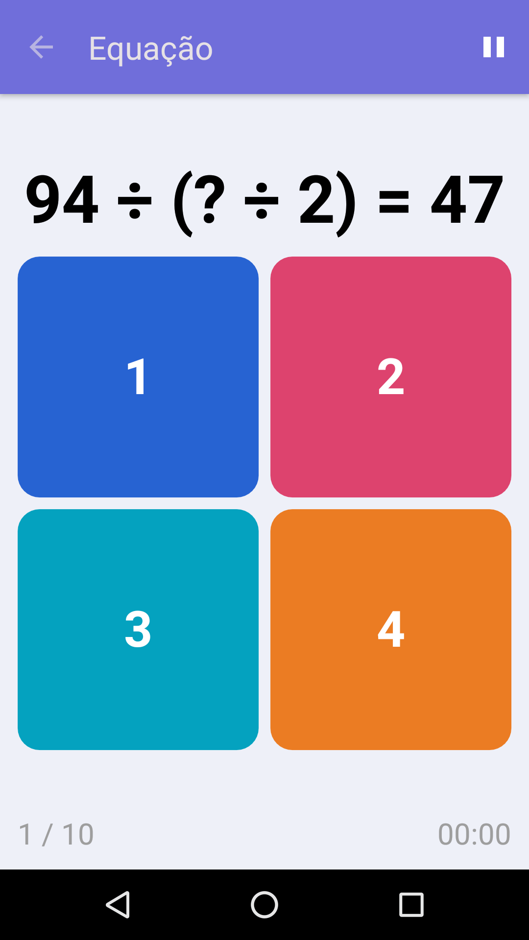 Equação : Jogo gratuito para testar seus conhecimentos de matemática, para iPhone e Android