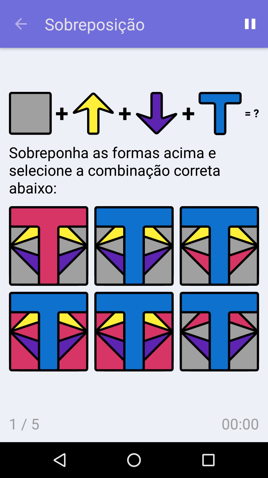 Sobreposição : Jogo gratuito para testar a sua lógica, para iPhone e Android