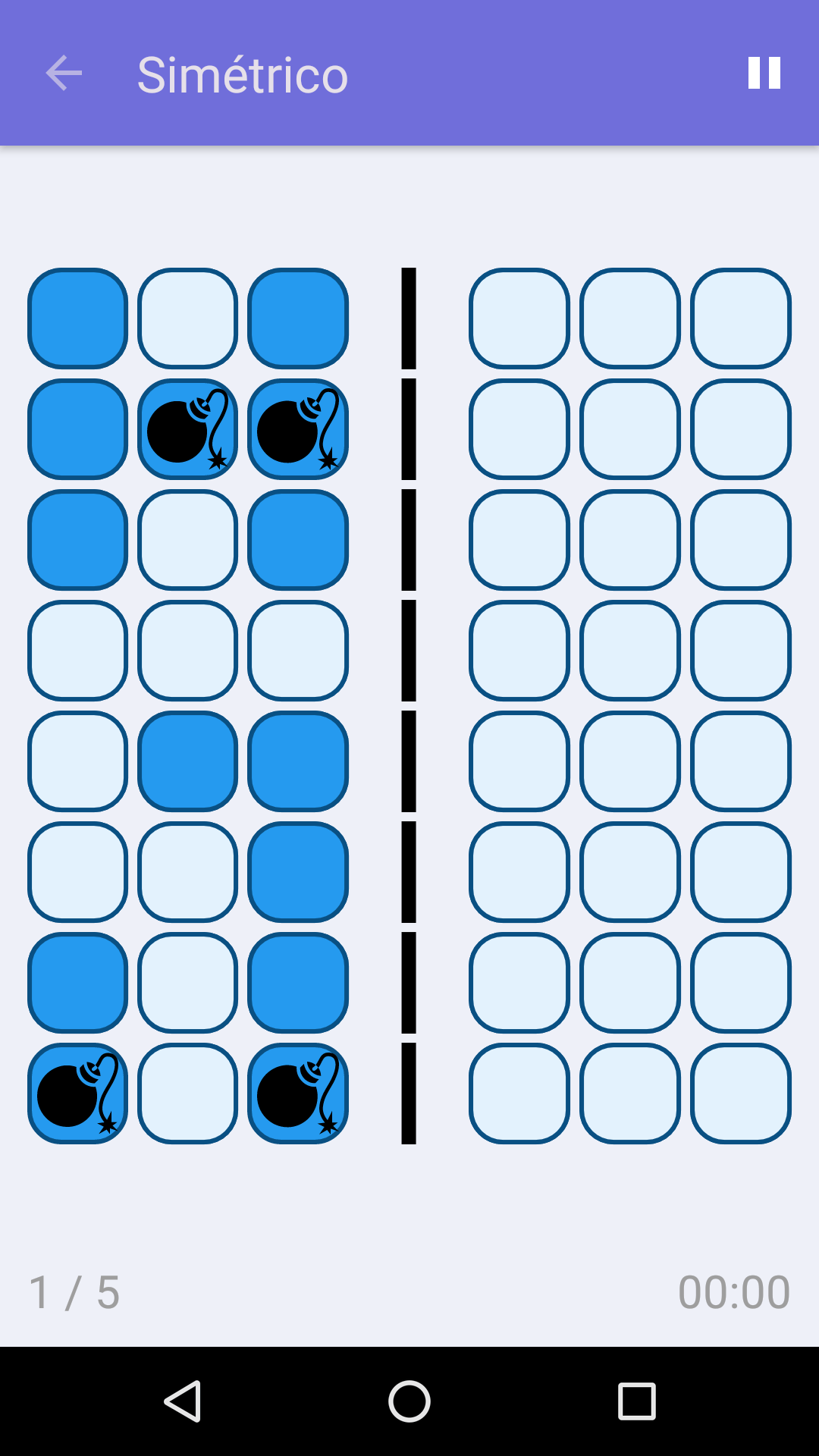 Simétrico : Jogo gratuito para testar a sua concentração, para iPhone e Android