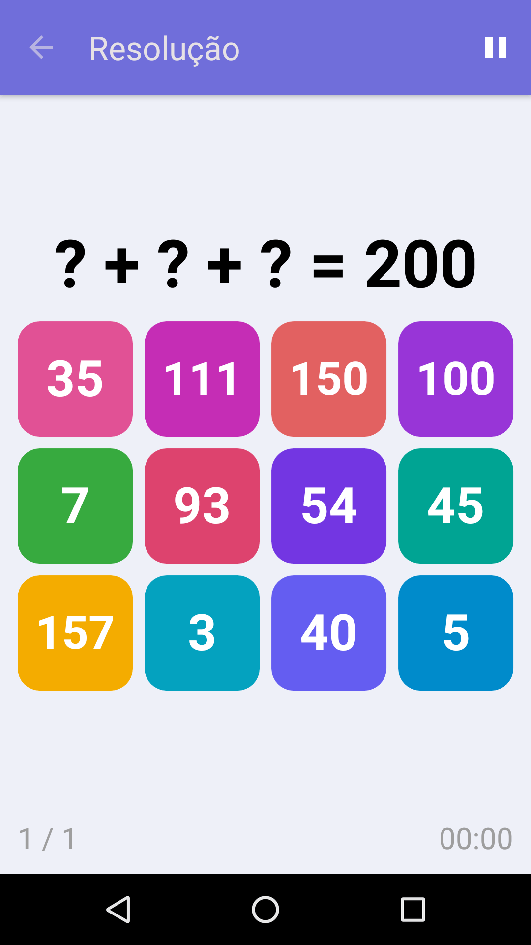 Resolução : Jogo gratuito para testar seus conhecimentos de matemática, para iPhone e Android