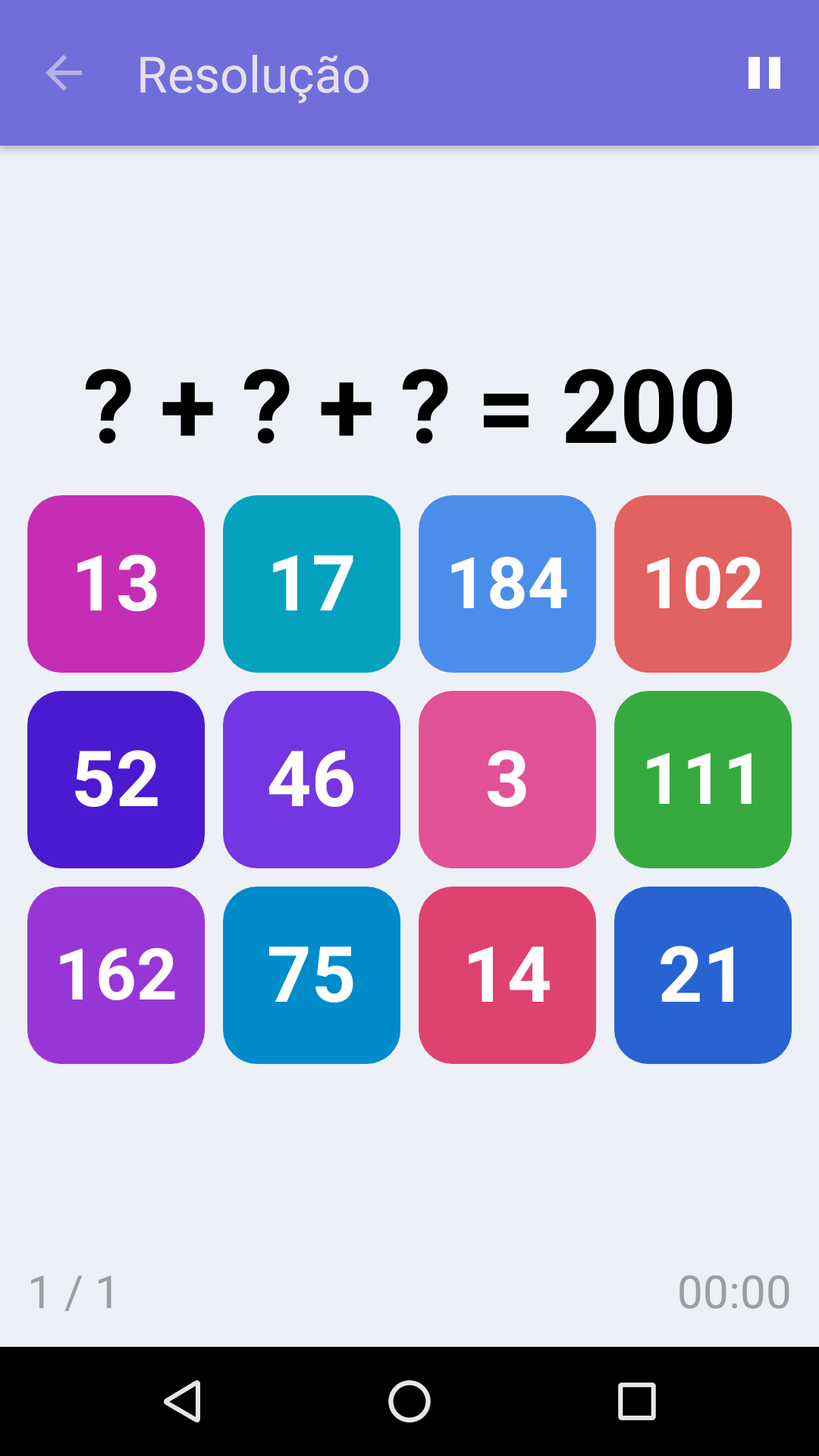 Resolução : Jogo gratuito para testar seus conhecimentos de matemática, para iPhone e Android